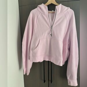 Lululemon pink 1/4 zip like new
